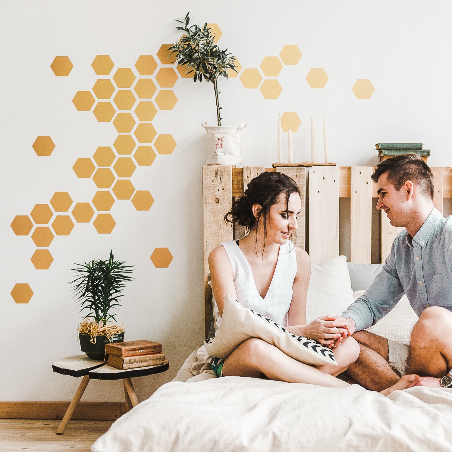 Wall Decals Hexagons (4”)