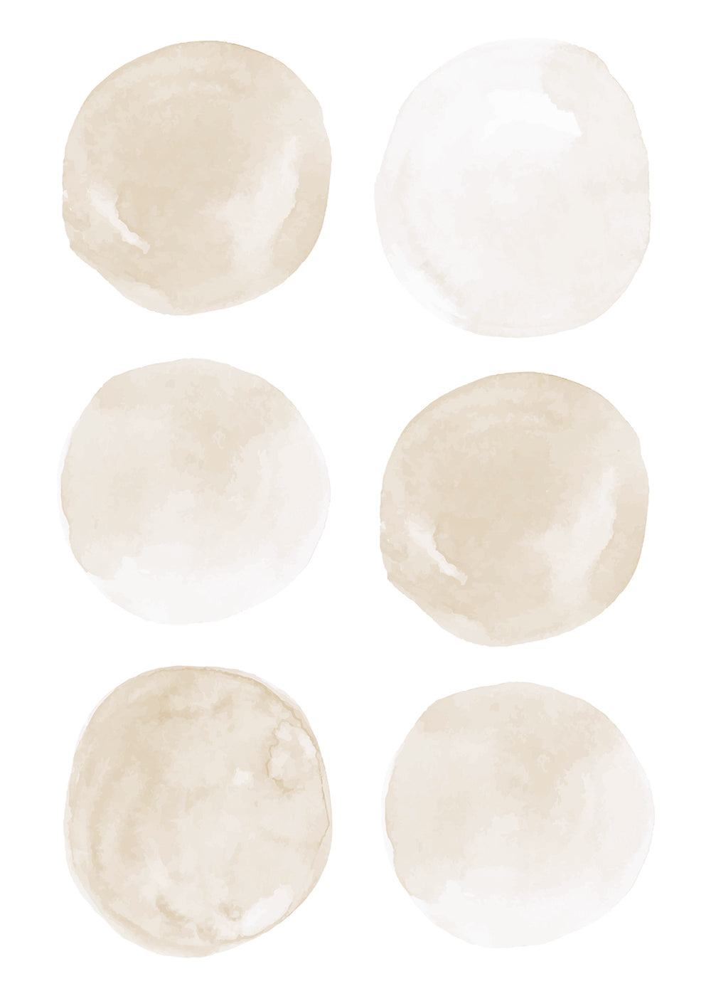Wall Decals Watercolour circles