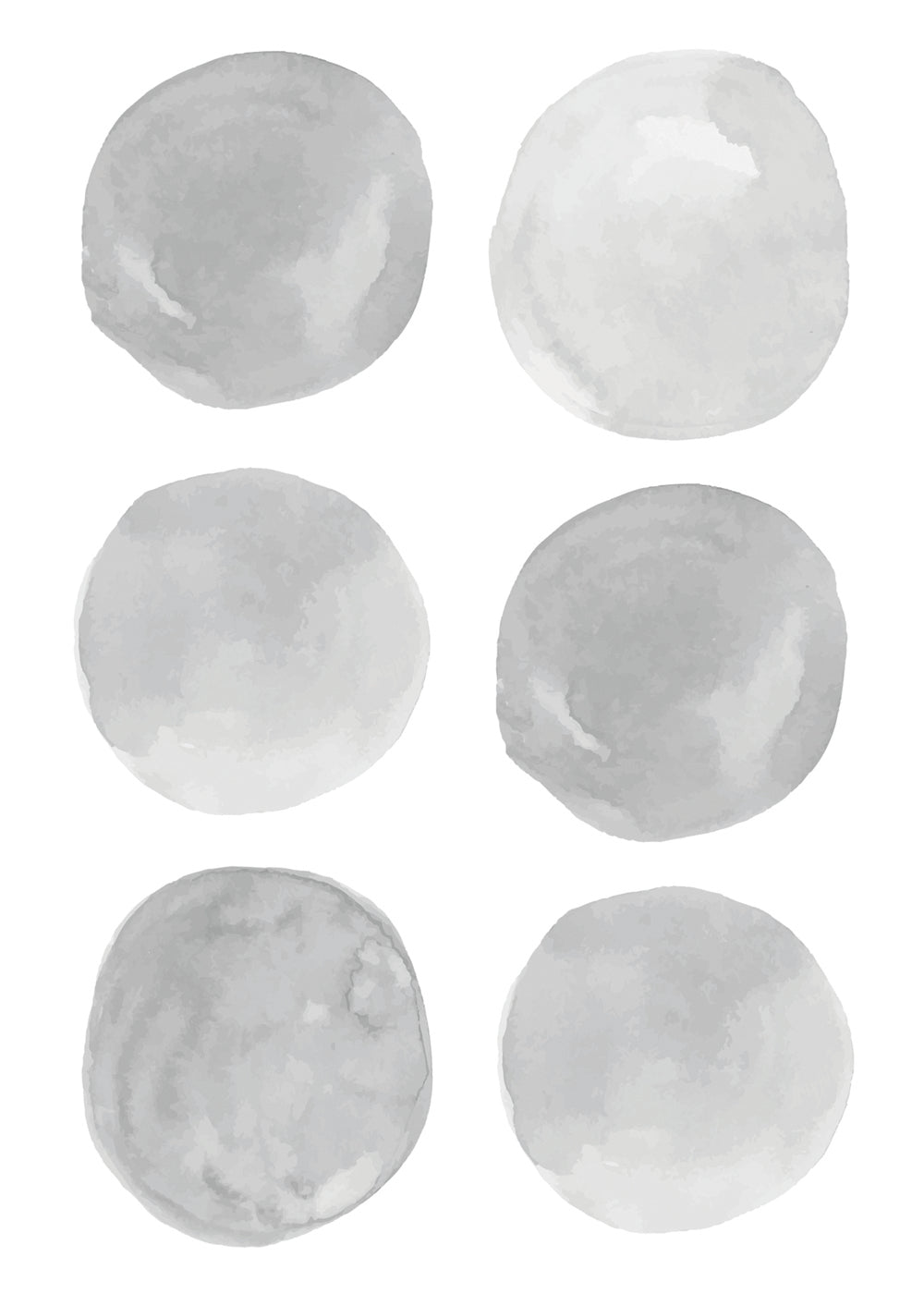 Wall Decals Watercolour circles