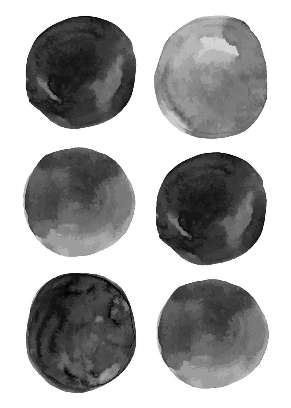 Wall Decals Watercolour circles