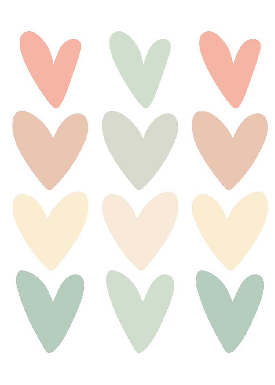Wall Decals Sweet Hearts