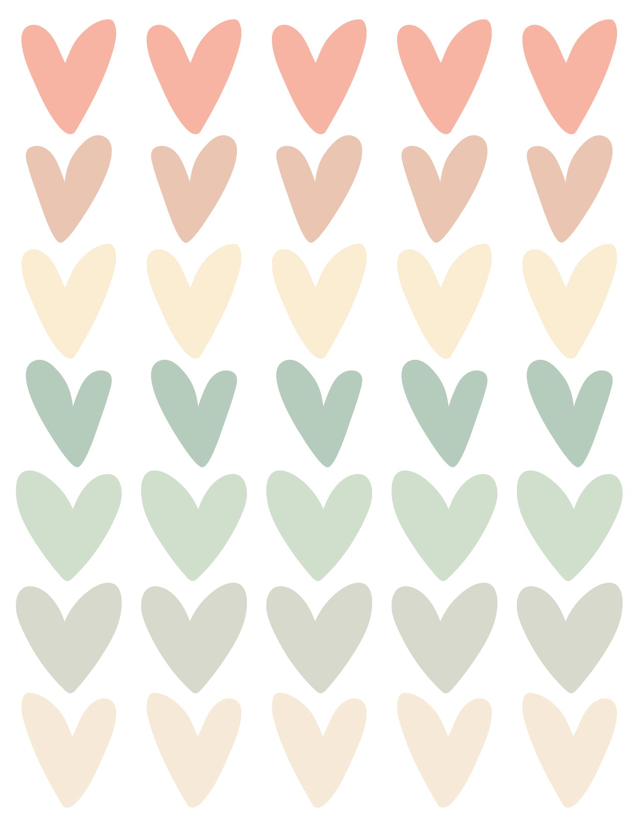 Wall Decals Sweet Hearts