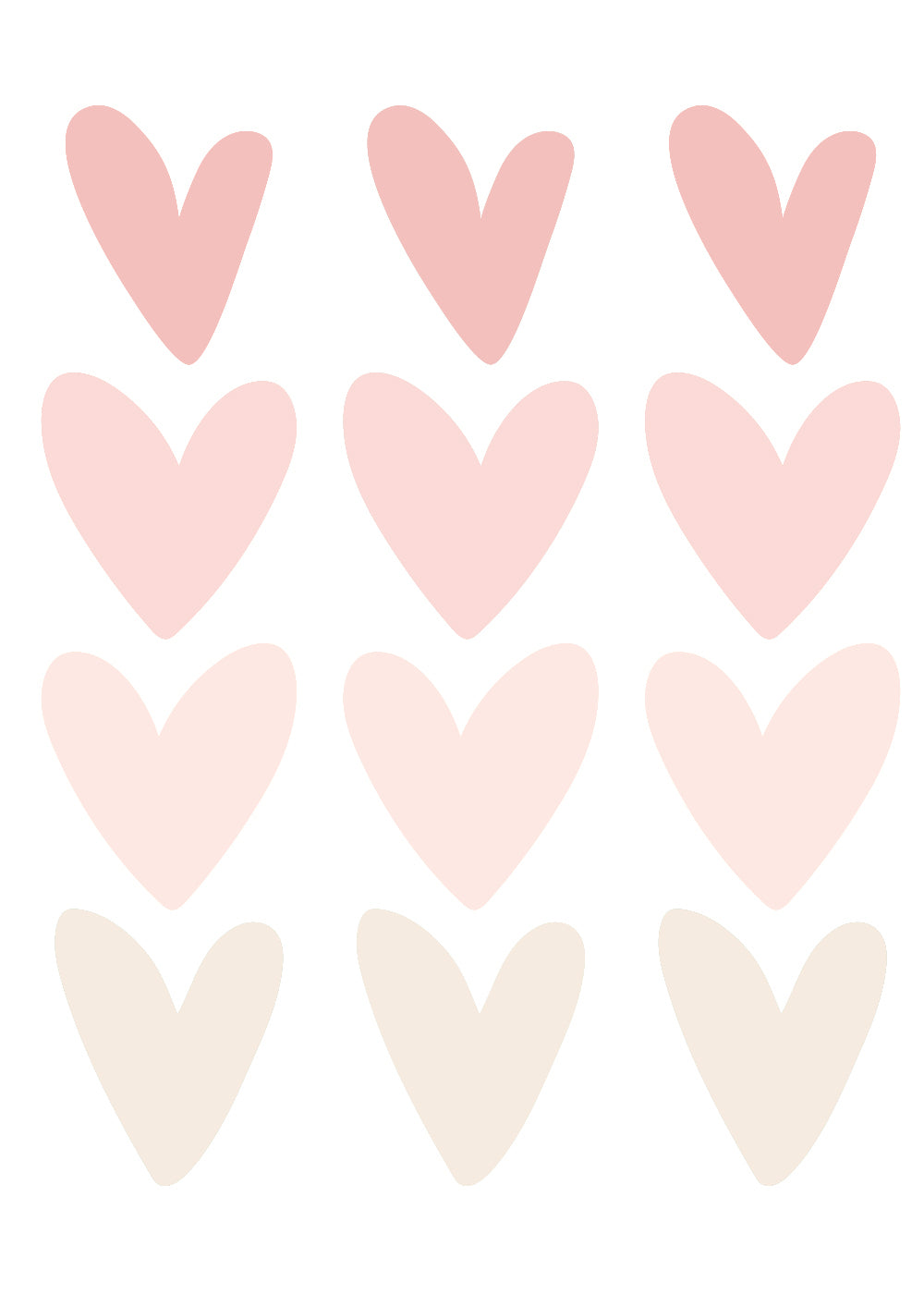 Wall Decals Sweet Hearts