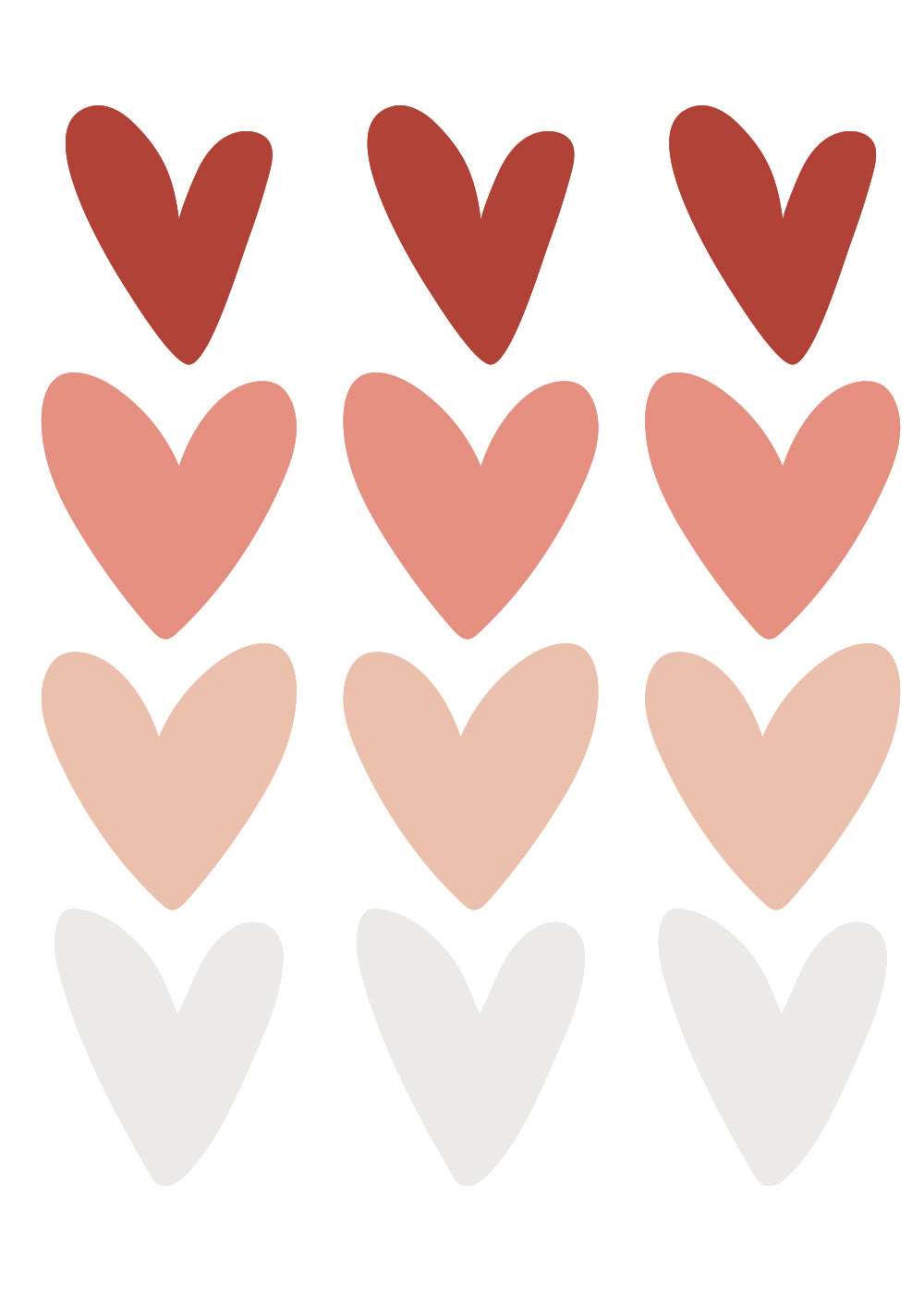 Wall Decals Sweet Hearts