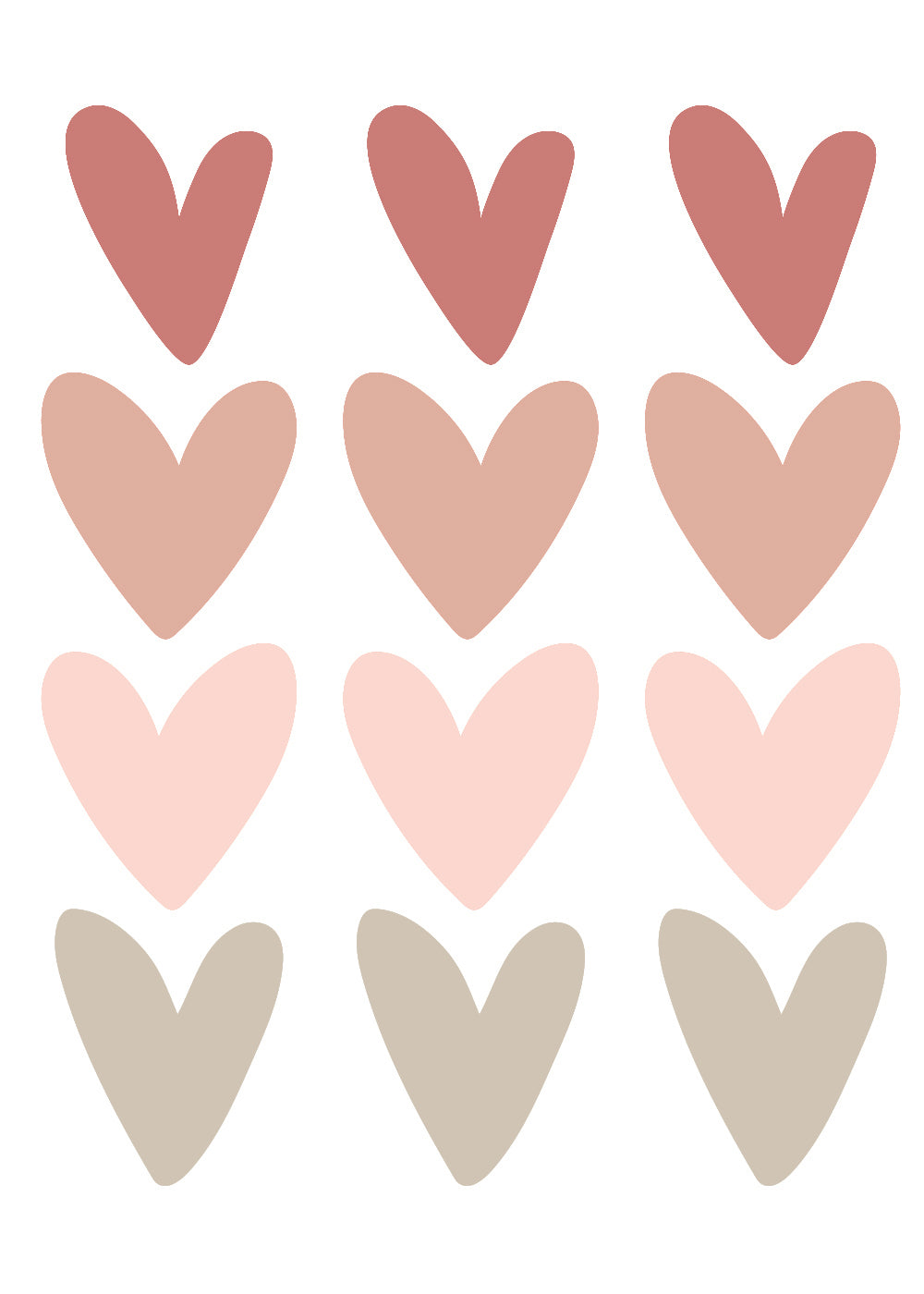 Wall Decals Sweet Hearts