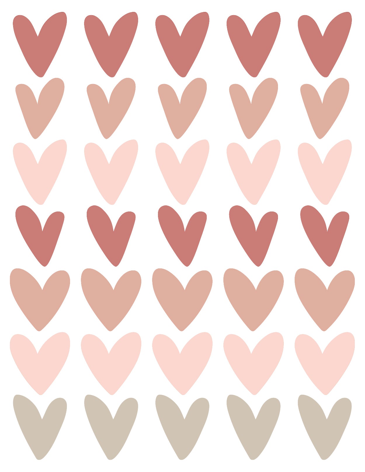 Wall Decals Sweet Hearts
