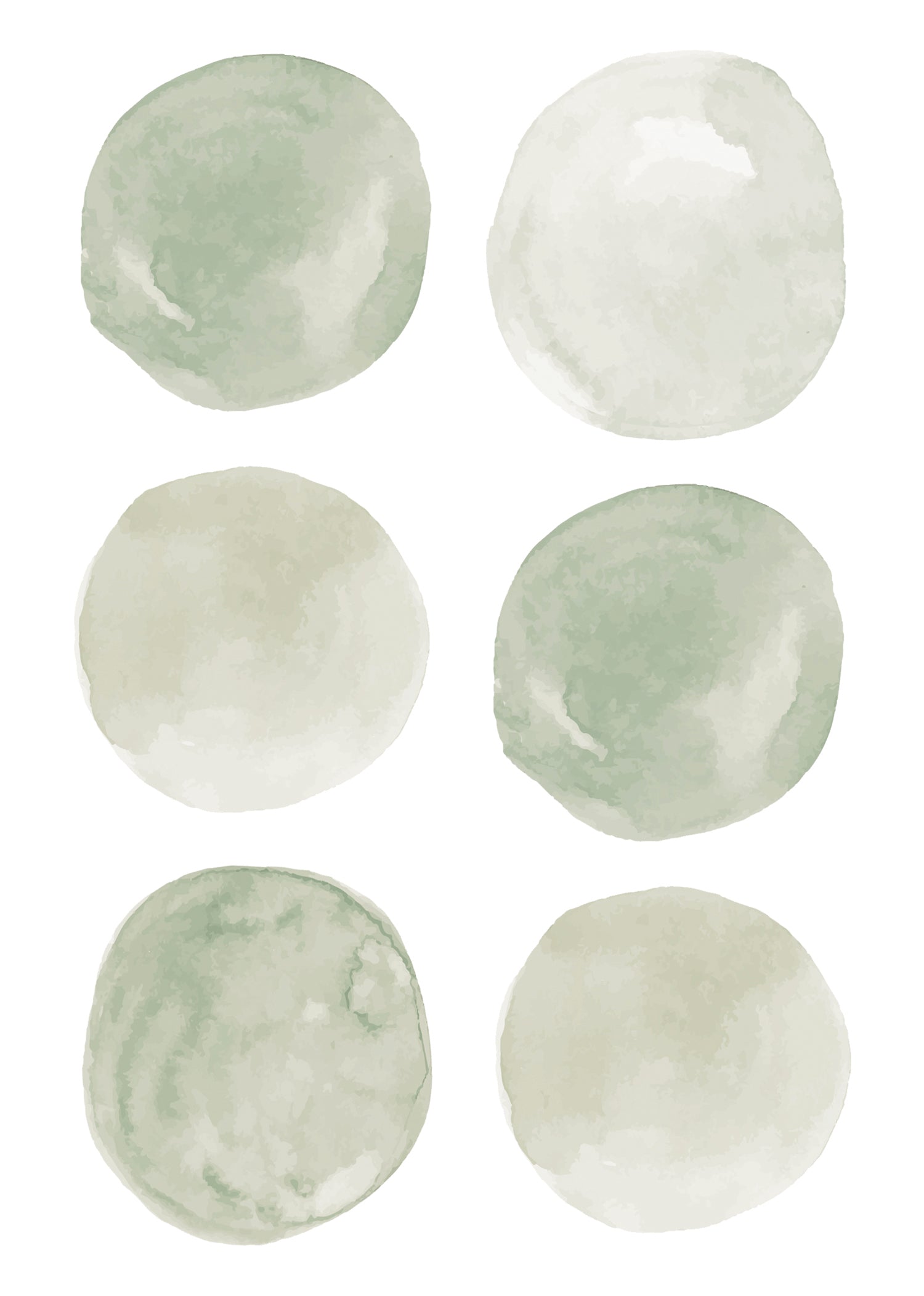 Wall Decals Watercolour circles