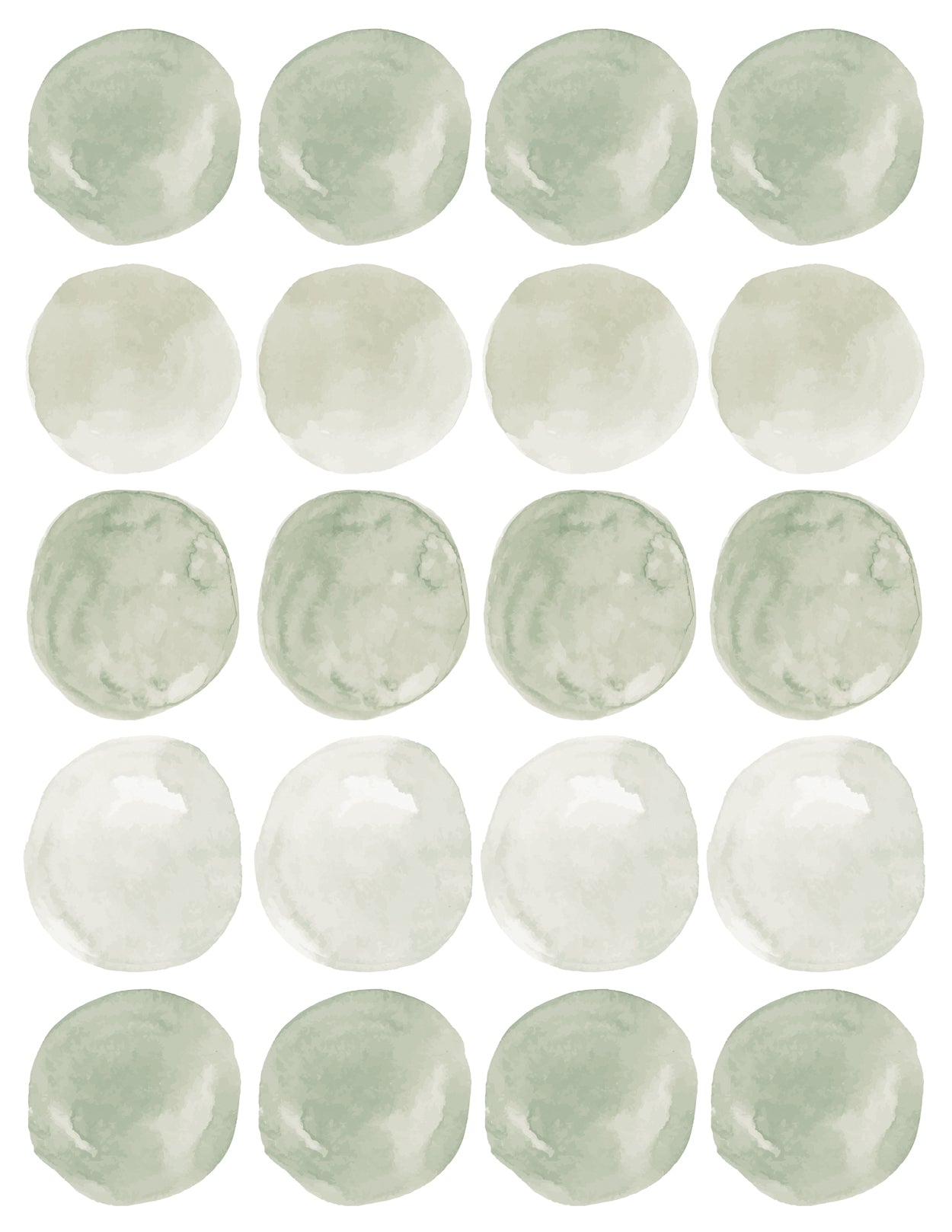 Wall Decals Watercolour circles