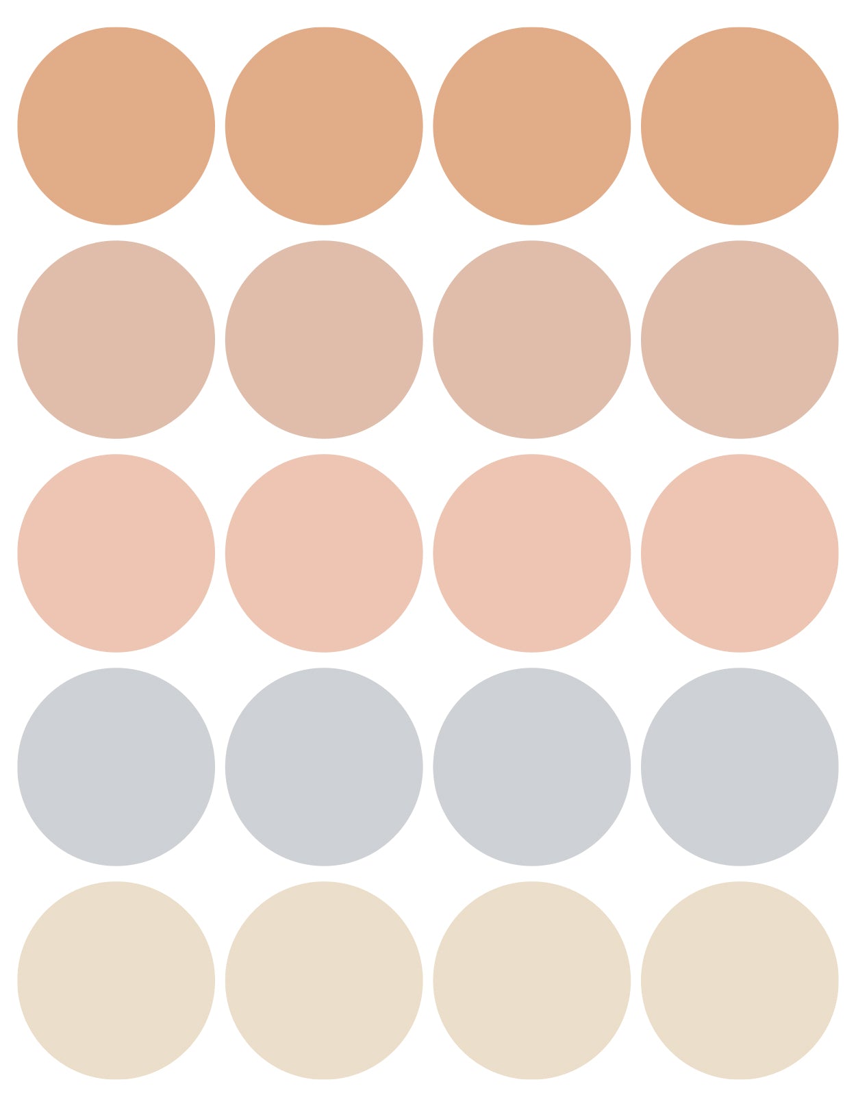 Wall Decals Circles (2”)