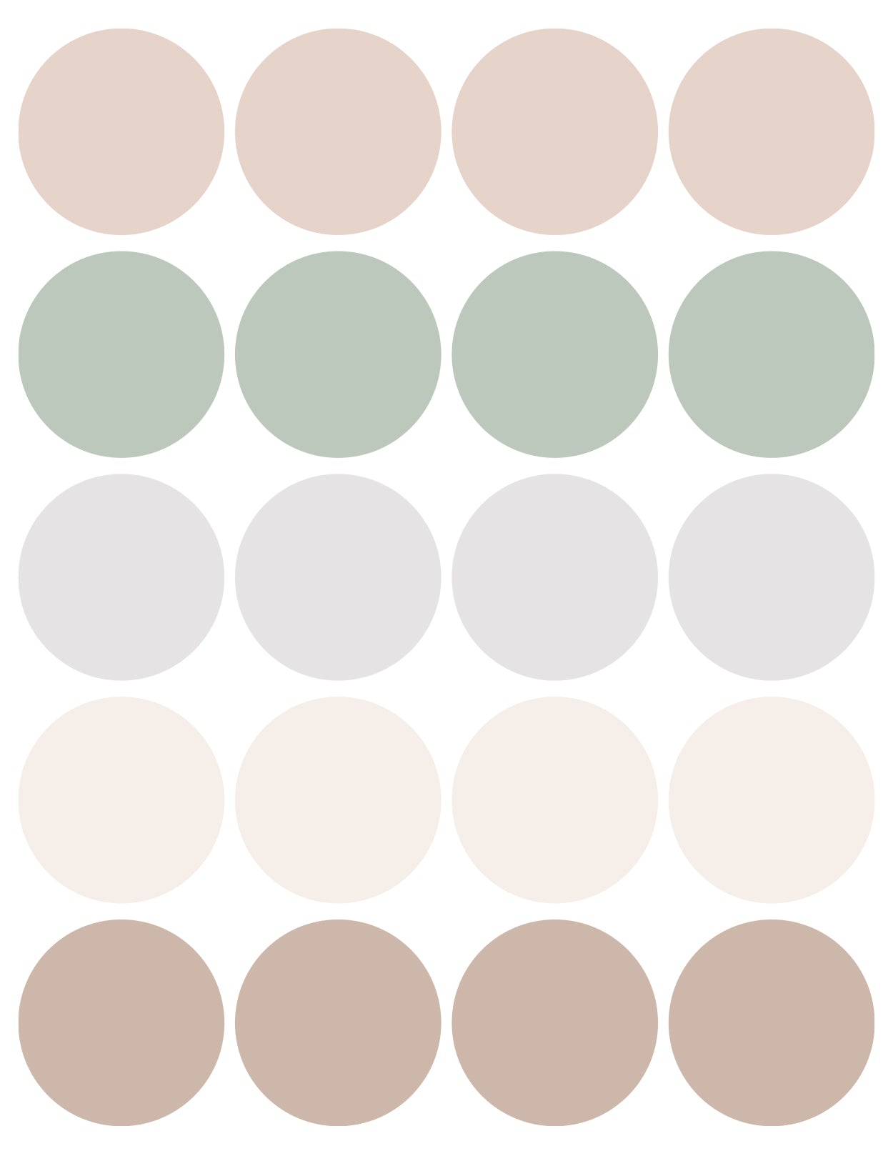 Wall Decals Circles (2”)