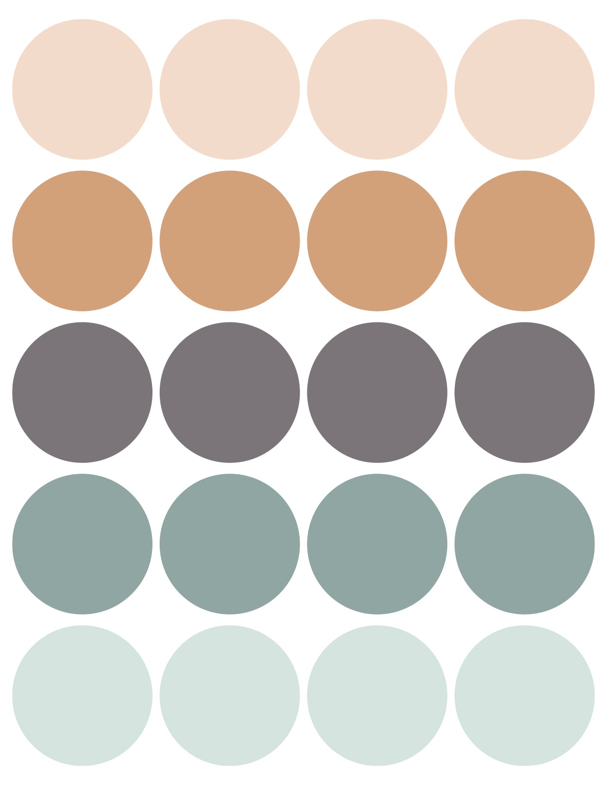 Wall Decals Circles (2”)