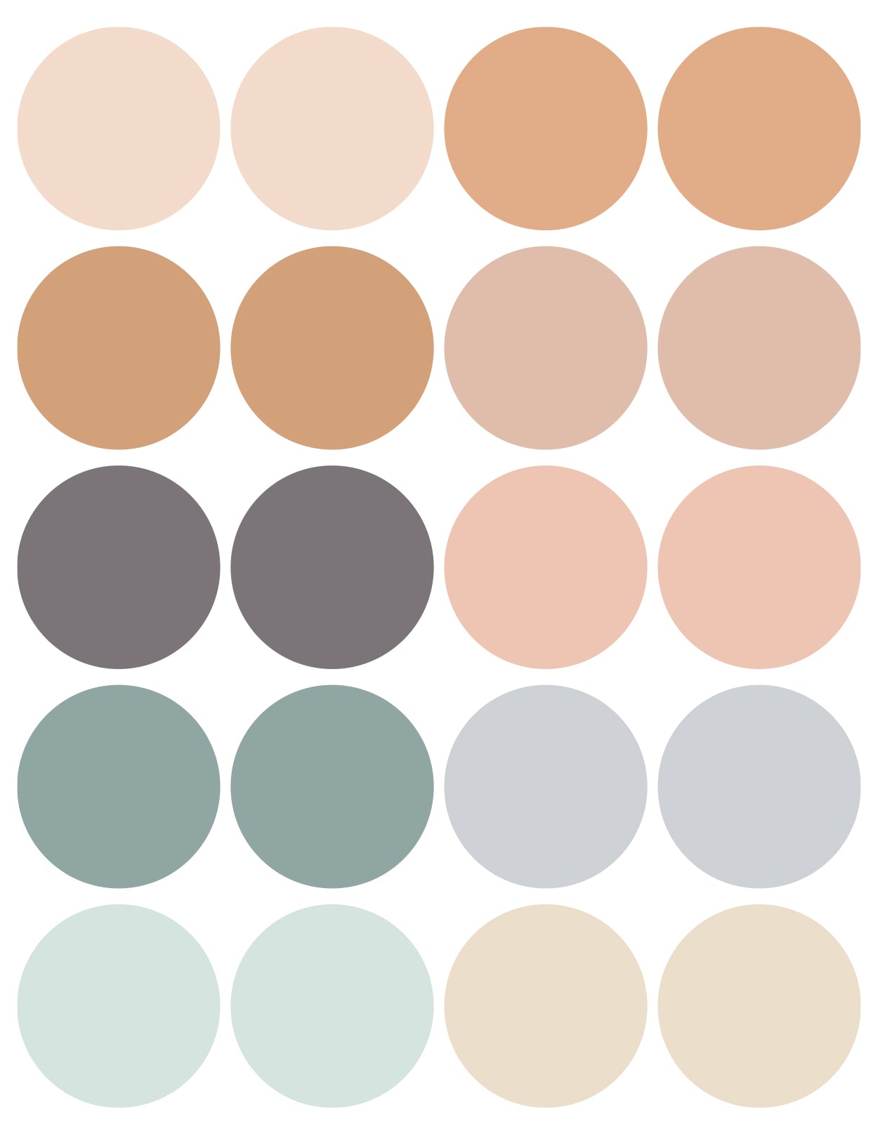 Wall Decals Circles (2”)