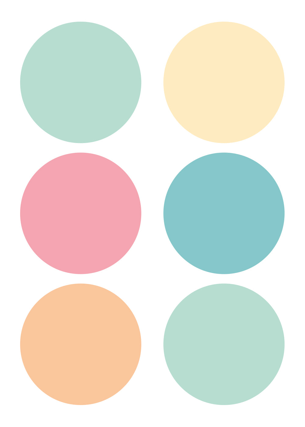 Wall Decals Circles (2”)