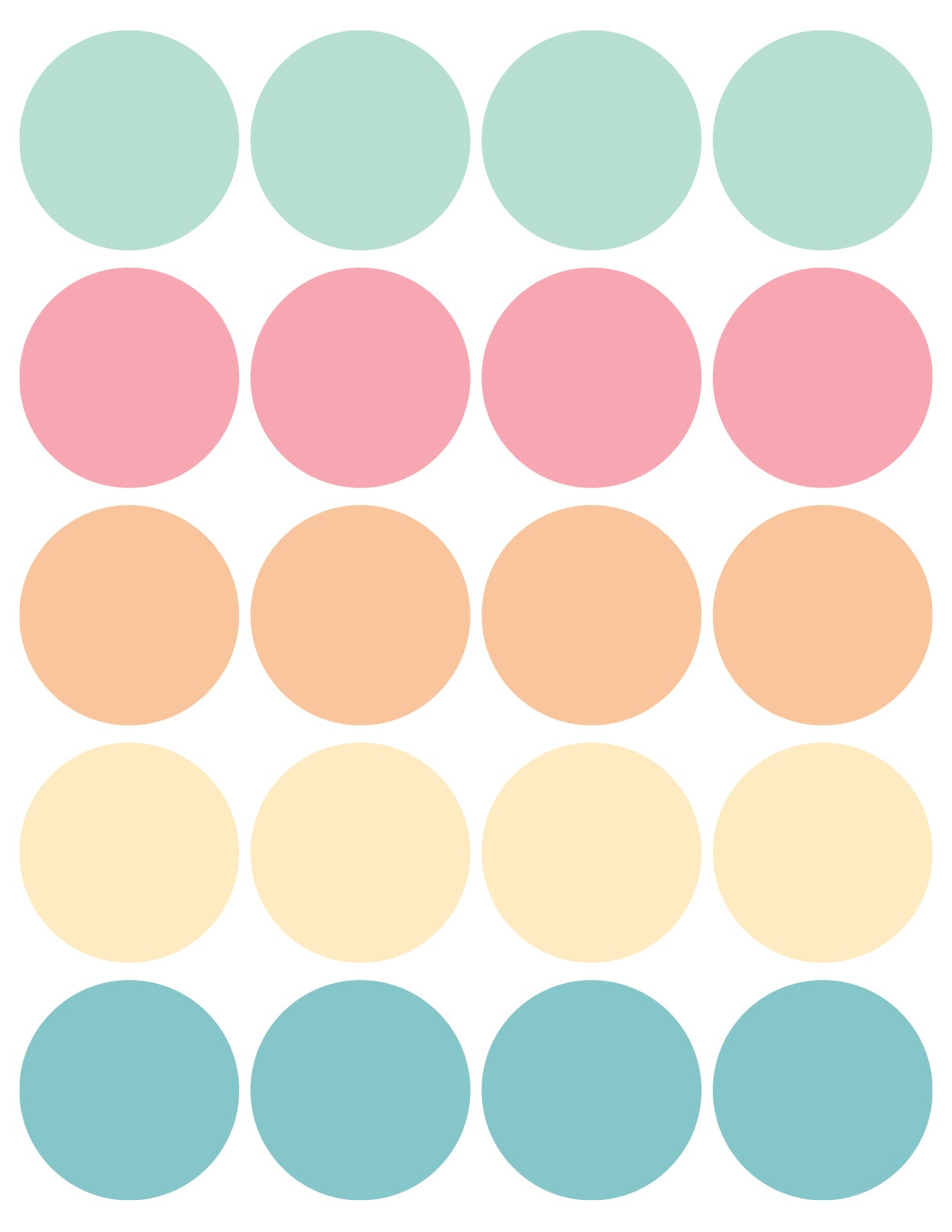 Wall Decals Circles (2”)