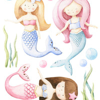 Wall Decals Mermaids Party