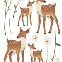 Wall Decals Bambi And It's Flowers
