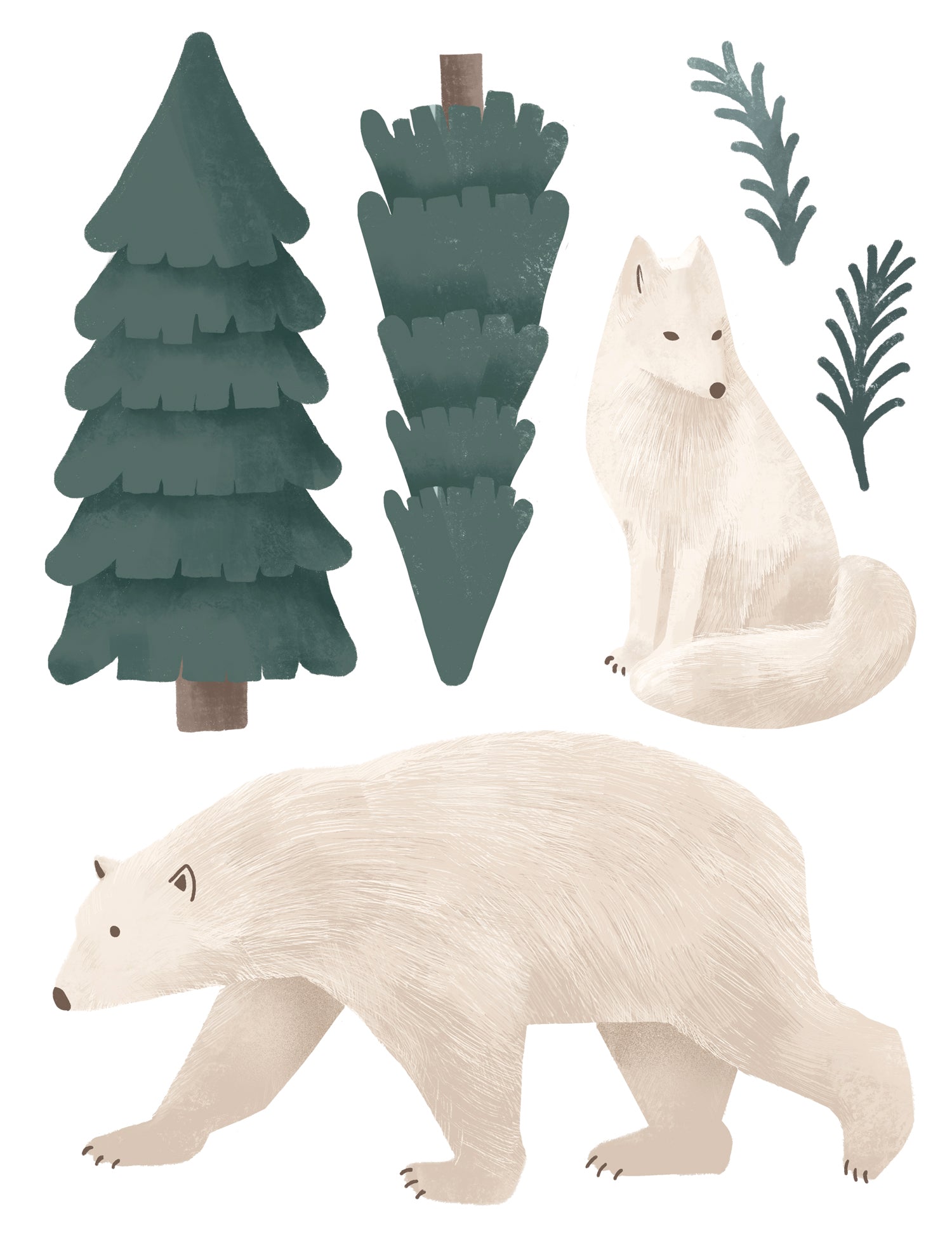 Wall Decals Winter Wildlife